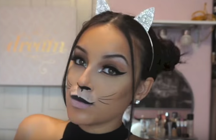DIY glam cat makeup (via https:)