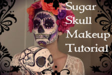 DIY sugar skull makeup