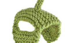 DIY knitted alien cat hat