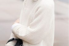 oversized turtleneck sweater outfit