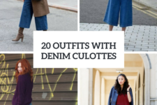 20 Fall Outfits With Denim Culottes To Repeat
