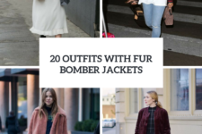 20 Feminine Outfits With Fur Bomber Jackets