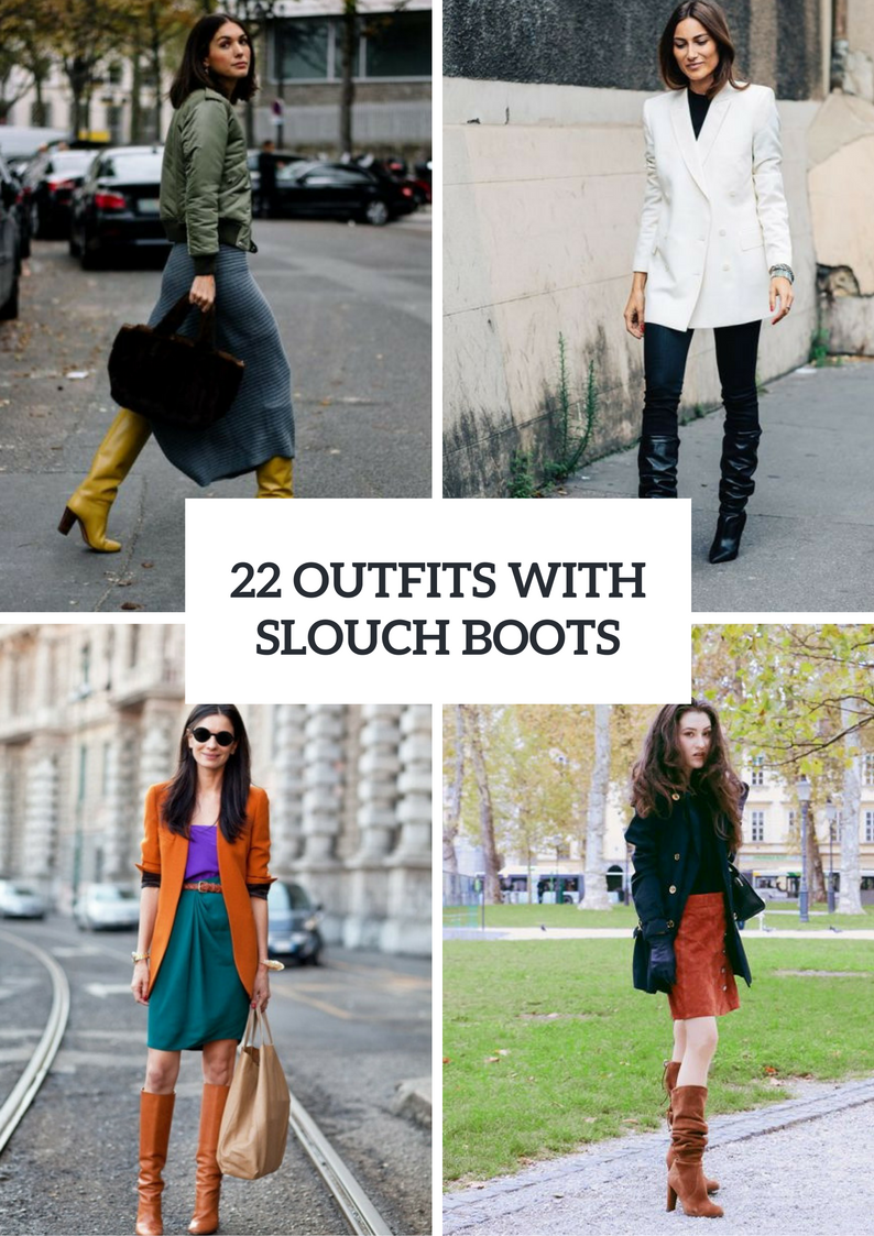 Fall Looks With Slouch Boots