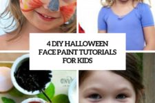 4 diy halloween face paint tutorials for kids cover