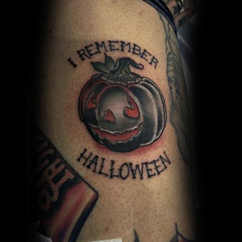 I remember Halloween tattoo