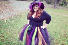 Super colorful witch outift