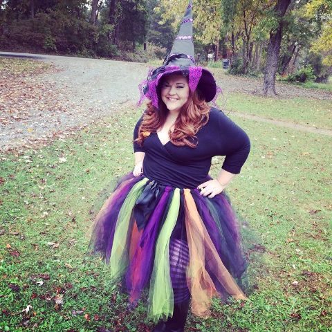 Super colorful witch outift