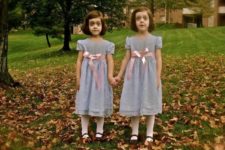 Twin girls costumes inspired by Shining movie
