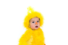 DIY baby chick Halloween costume