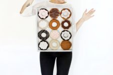 DIY dozen donuts costume