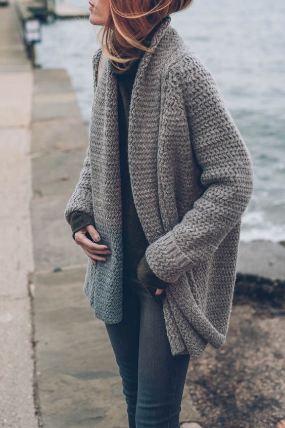 How To Style A Chunky Knit Cardigan: 15 