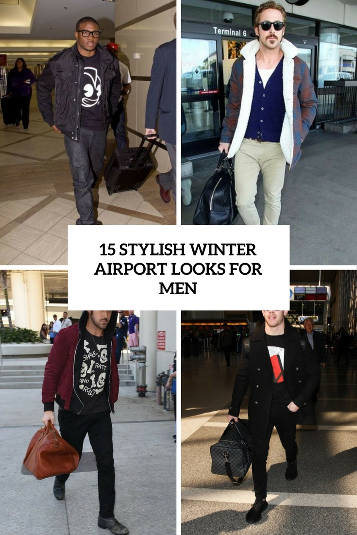 15 Stylish Winter Airport Looks For Men