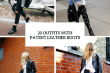 20 Women Outfit Ideas With Patent Leather Boots