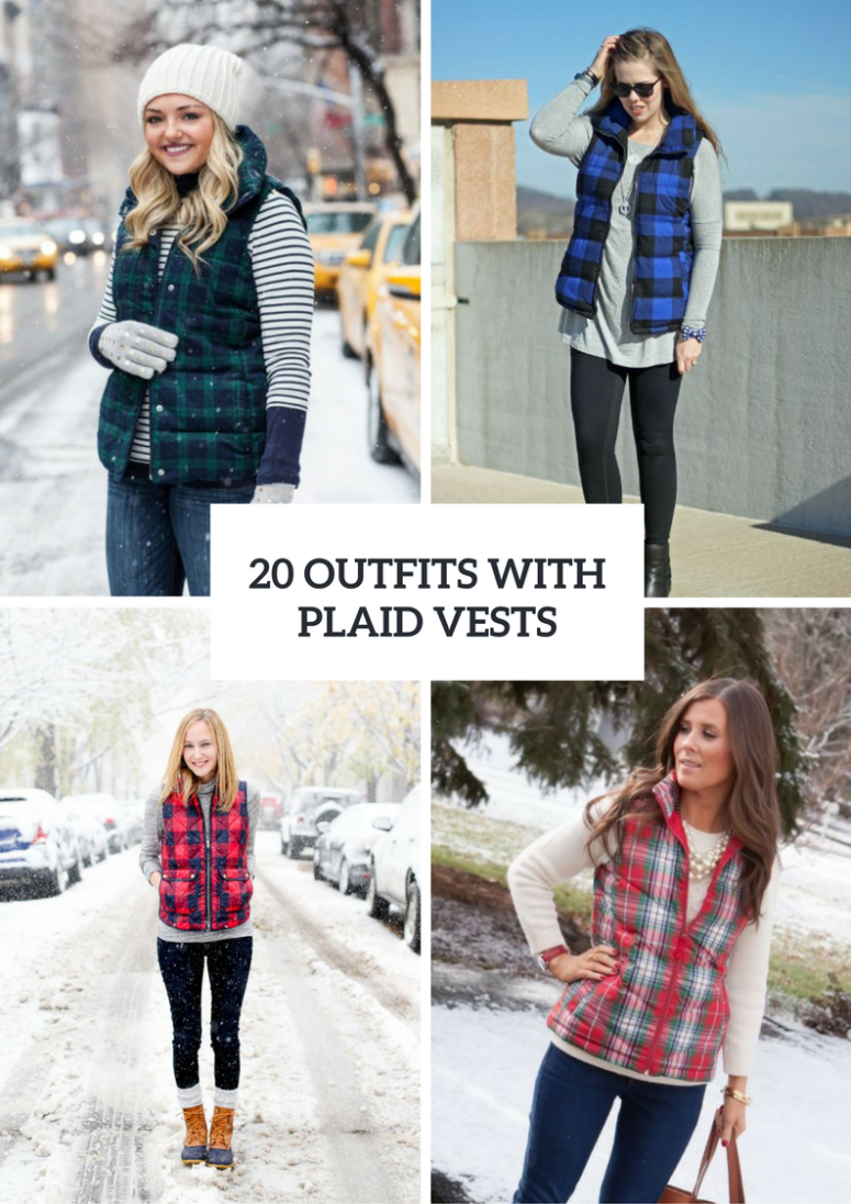 20 Plaid Vest Outfits For This Season