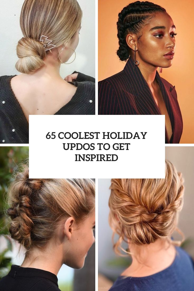 65 Coolest Holiday Updos To Get Inspired