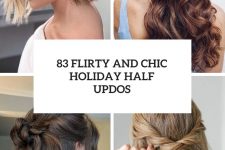 83 flirty and chic holiday half updos cover
