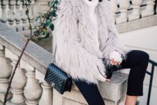 fur outfit for a valentine’s day