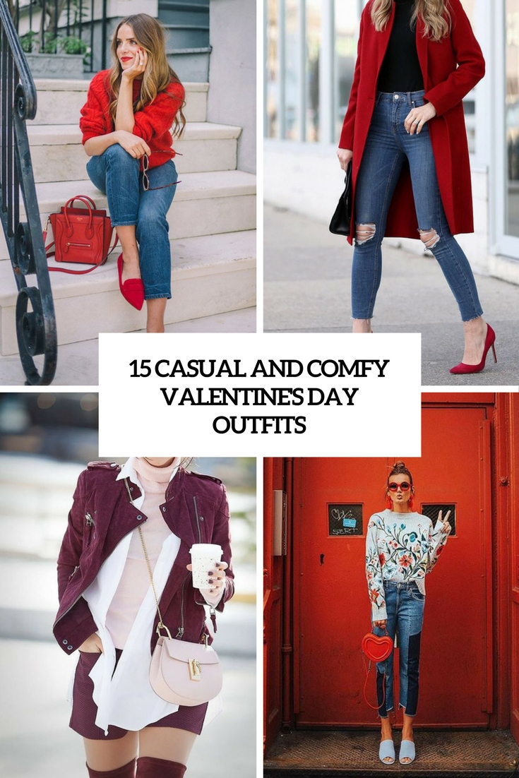 15 Casual And Comfy Valentine’s Day Outfits