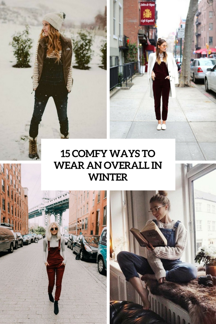 comfy ways to wear an overall in winter cover