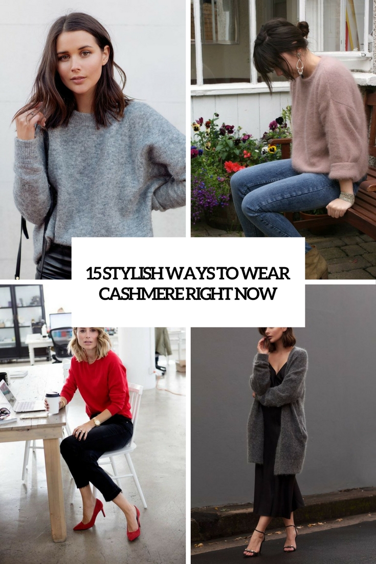 stylish ways to wear cashmere right now cover