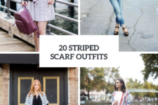 20 Gorgeous Outfits With Striped Scarves