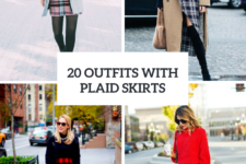 20 Outfits With Plaid Skirts For Winter