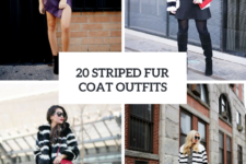 20 Striped Fur Coat Outfits For Women