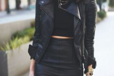 hot and sexy all black outfit