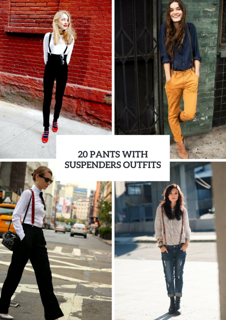 Ideas To Wear Pants With Suspenders