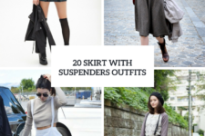 20 Ideas To Wear Skirts With Suspenders