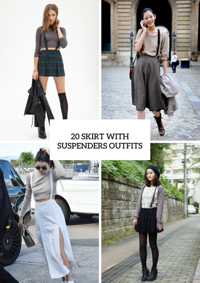 Ideas To Wear Skirts With Suspenders