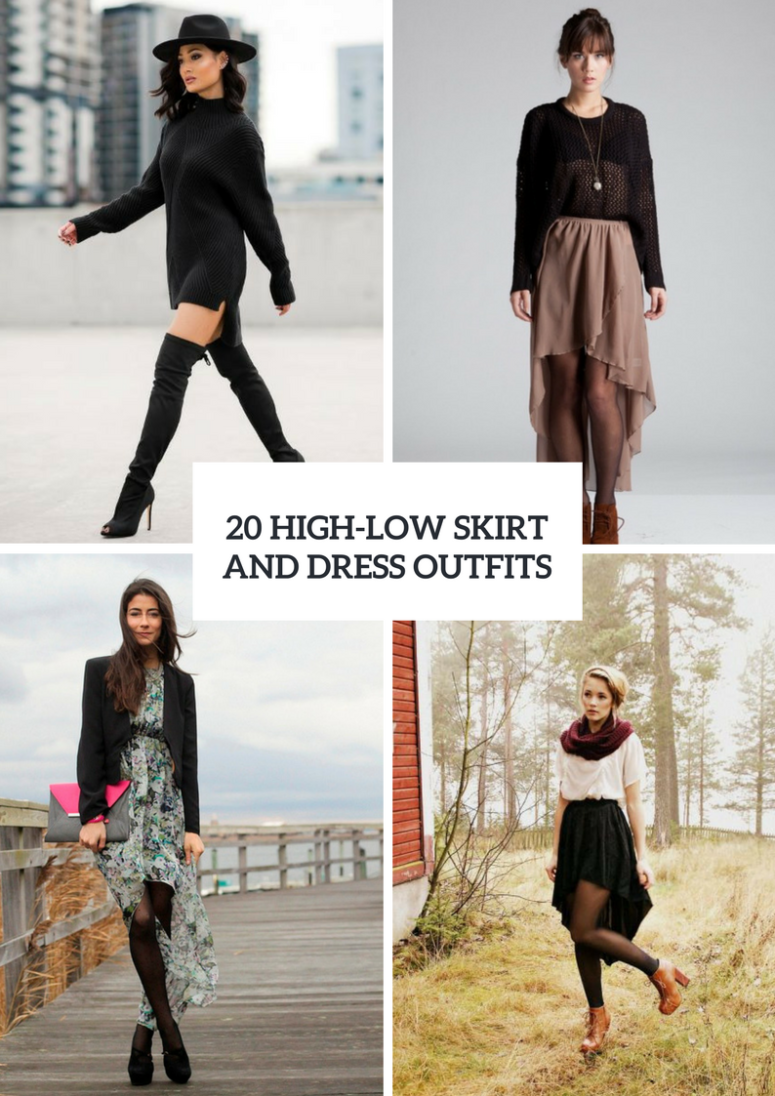 Outfit Ideas With High Low Skirts And Dresses