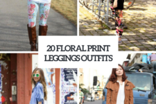 20 Wonderful Outfits With Floral Leggings