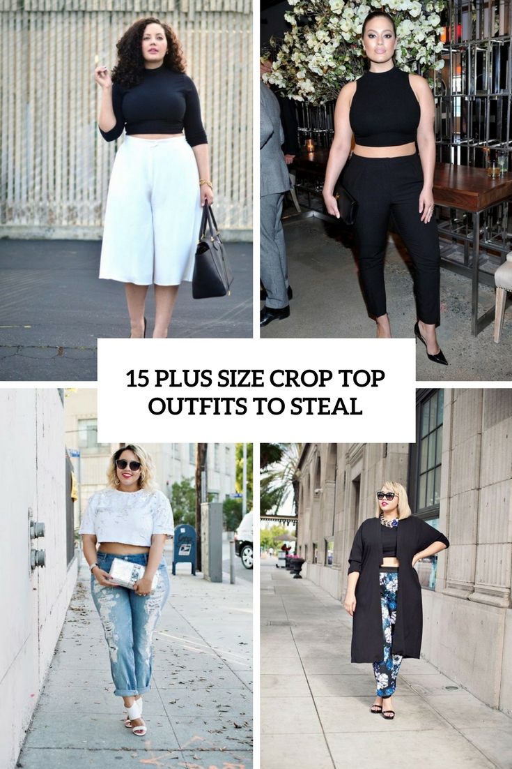 15 Plus Size Crop Top Outfits To Steal