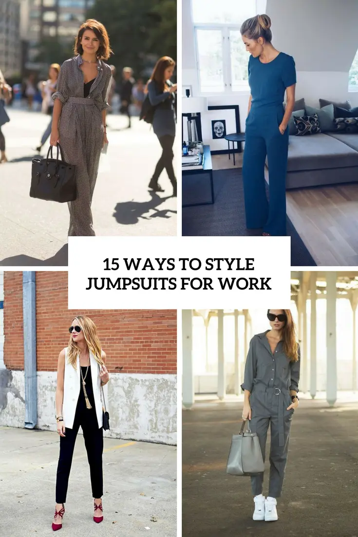15 Ways To Style Jumpsuits For Work