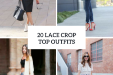 20 Feminine Looks With Lace Crop Tops