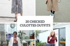 20 Outfits With Checked Culottes To Repeat