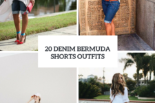 20 Outfits With Denim Bermuda Shorts