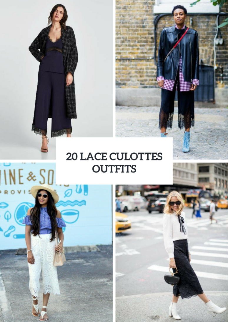 20 Spring Looks With Lace Culottes