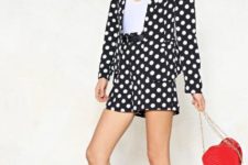 awesome spring look with polka dots