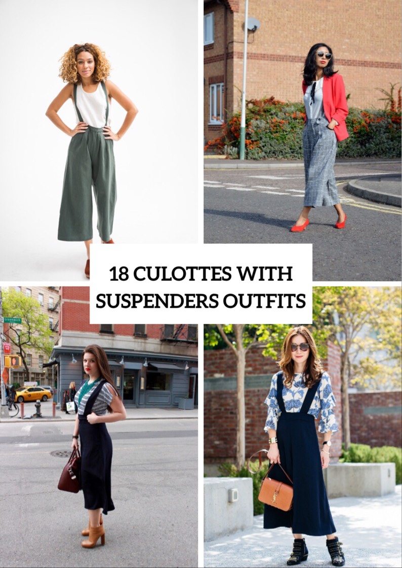 Wonderful Culottes With Suspenders Outfits