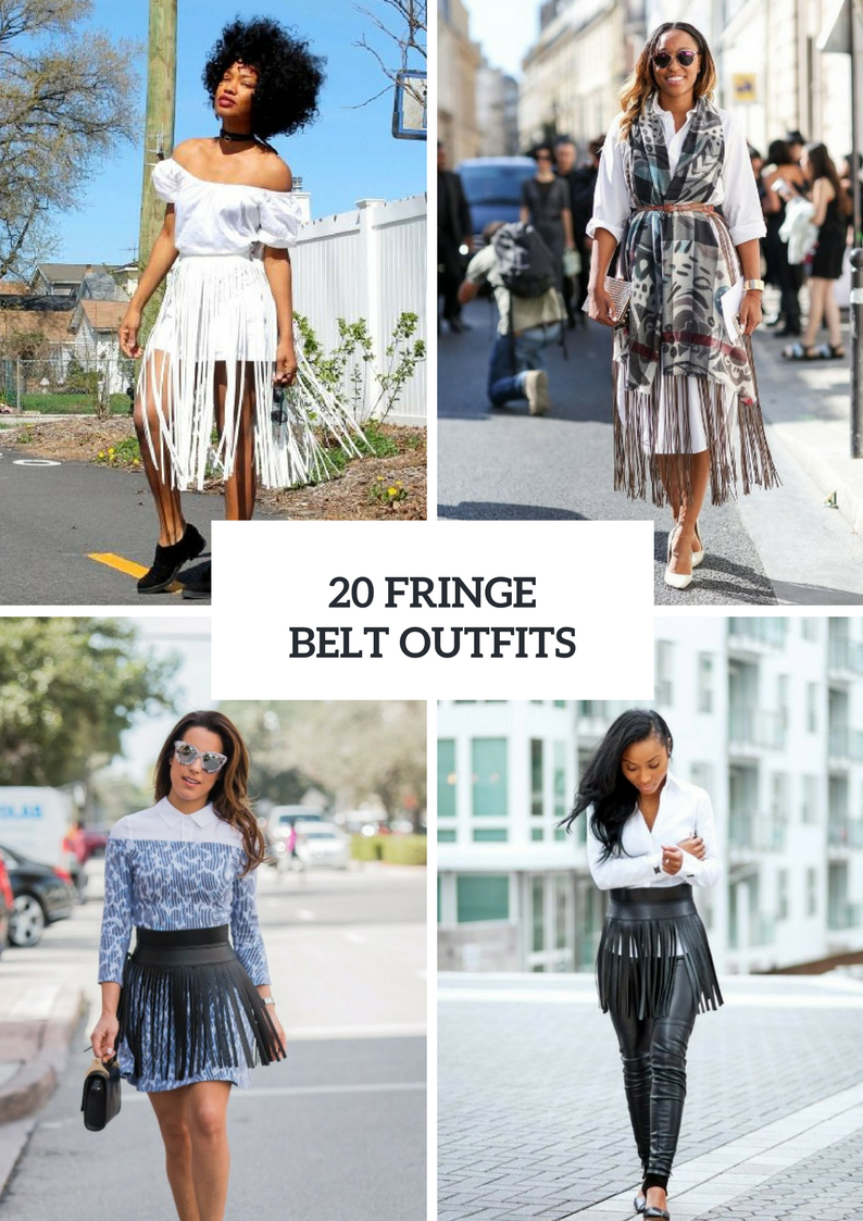 Cool Outfits With Fringe Belts