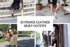20 Gorgeous Outfits With Fringe Leather Skirts