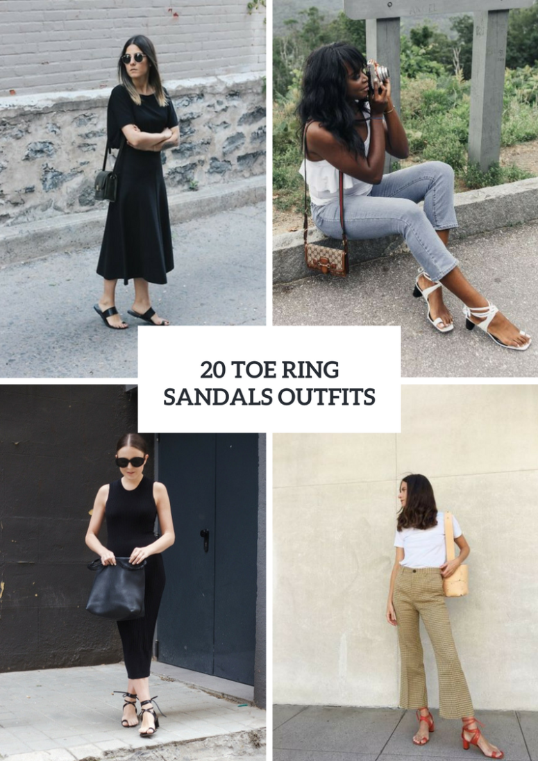 20 Outfits With Toe Ring Sandals