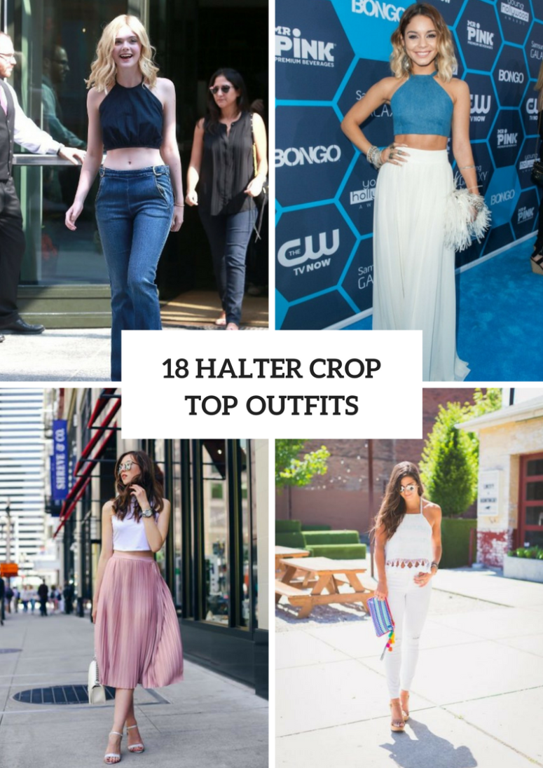 18 Awesome Outfits With Halter Crop Tops