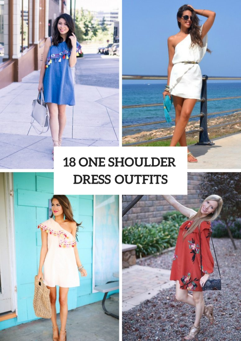 18 Charming One Shoulder Dress Outfits To Try