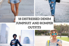 18 Distressed Denim Jumpsuit And Romper Outfit Ideas