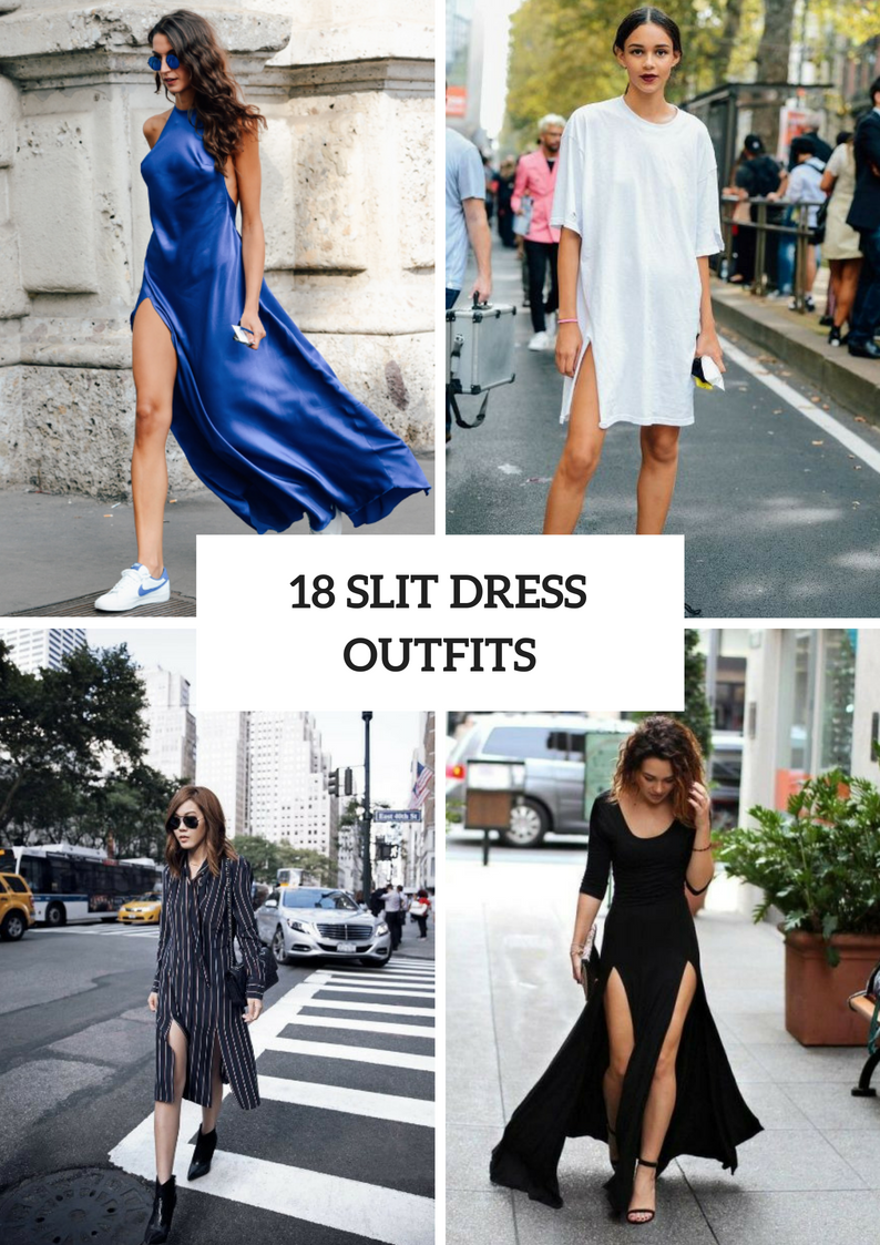 Picture Of Slit Dress Outfits For Fashionable Ladies