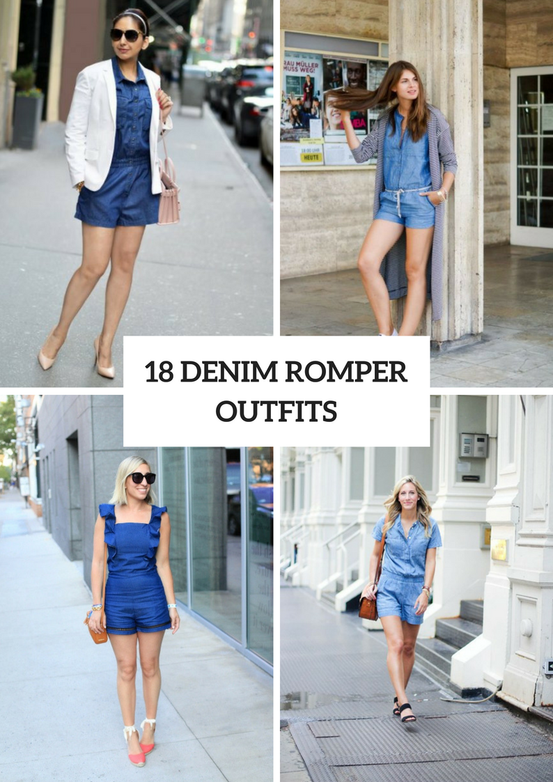 Summer Outfits With Denim Rompers