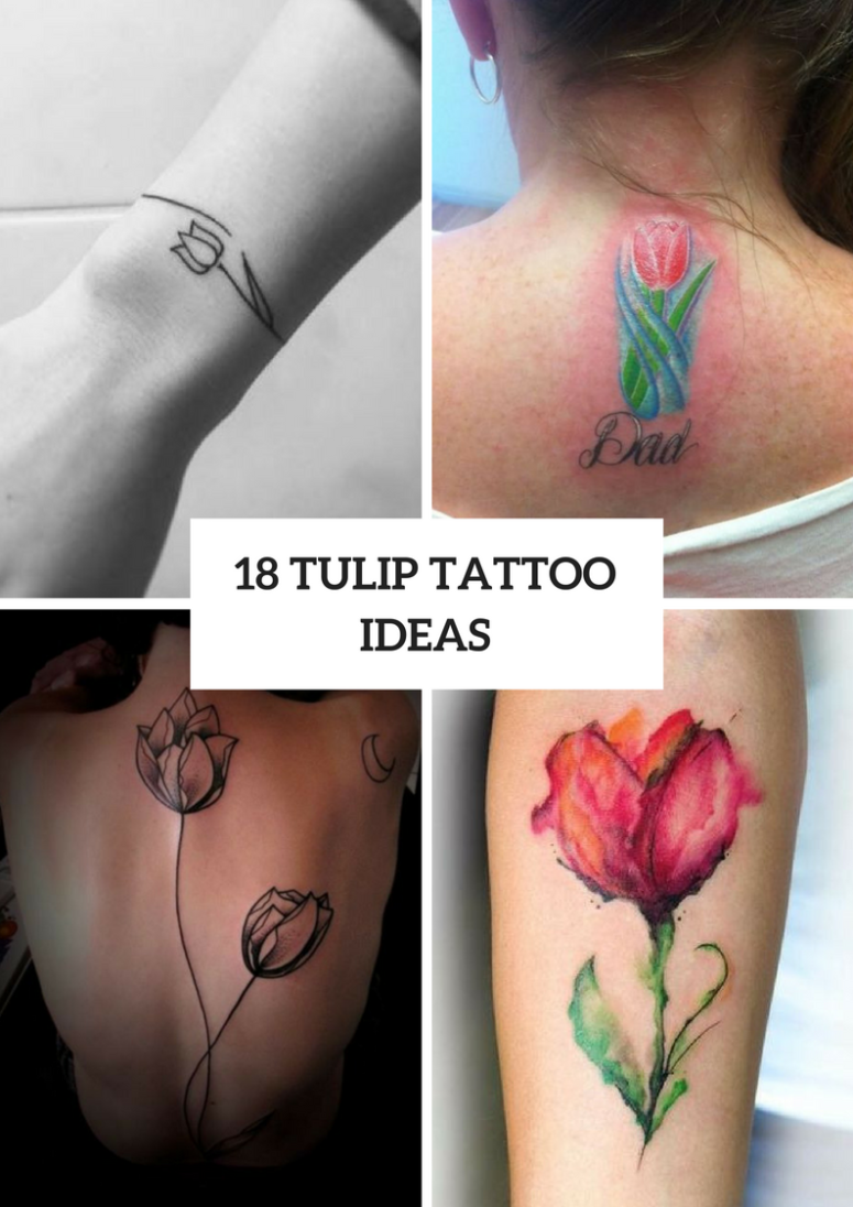 Beautiful Tulip Tattoo Ideas For Women